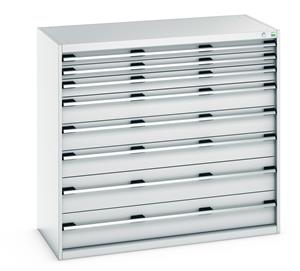 Bott Drawer Cabinets 1300 x 650 for your Workshop or Lab Cubio 8 Drawer Cabinet 1300W x 650D x 1200H